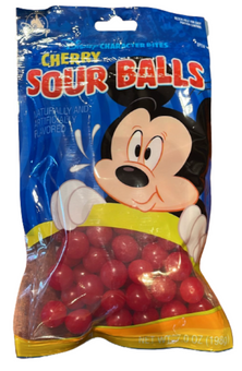 Disney Parks Cherry Sour Balls Disney Characters Fun to Share 7 OZ New Sealed