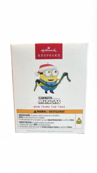 Hallmark Keepsake 2025 Minions Bob Trims the Tree Christmas Ornament With Sound