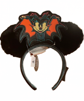 Disney Parks Halloween Mickey Vampire Glow in the Dark Headband New with Tag