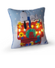 Hallmark Peanuts Snoopy's Doghouse Holiday Throw Light Up Pillow New with Tag