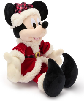 Disney Parks Santa Mickey Mouse Holiday Christmas Plush Toy New With Tag