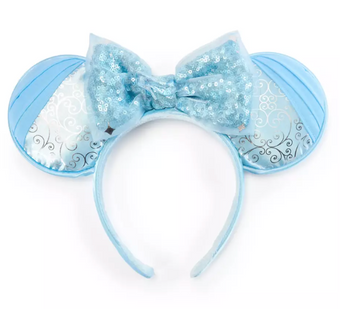 Disney Parks Cinderella Princess Minnie Mouse Ear Headband for Adults New With Tag