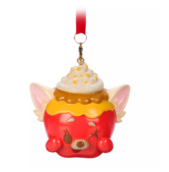 Disney Parks Munchlings Panda Mei Baked Apple Brulee Christmas Ornament New