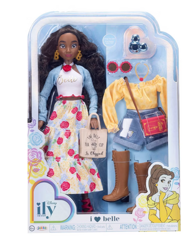 Disney ILY 4ever 12.5" Belle Doll Dark Brown Hair/Borown Eyes Toy New With Box