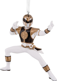 Hallmark Hasbro Power Rangers White Ranger Christmas Ornament New With Box