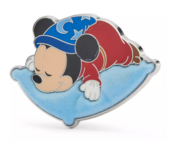 Disney Parks Sorcerer Mickey Mouse on Pillow Pin Fantasia New With Card
