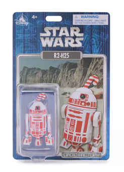 Disney Parks R2-H25 Droid Factory Figure Red Holiday Star Wars Toy New With Box