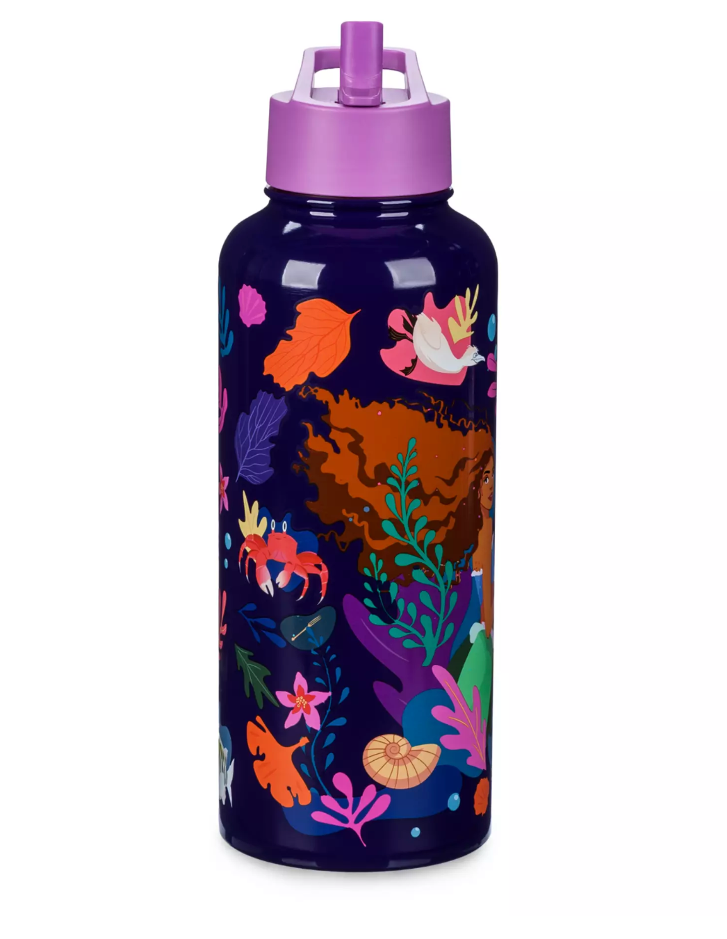 Disney Parks The Little Mermaid Live Action Stainless Steel Water Bottle New