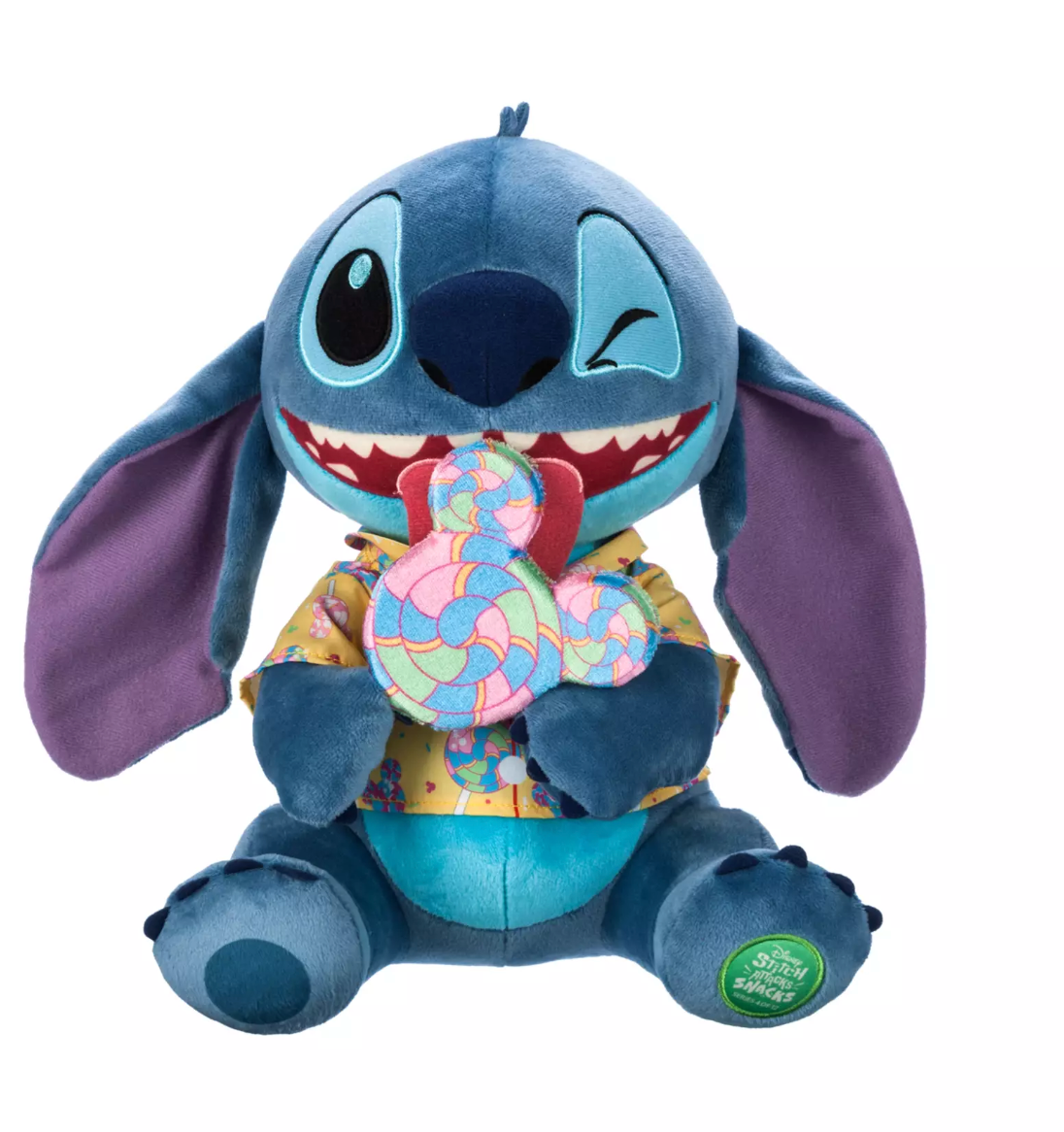 Disney Parks Stitch Attacks Snacks April Plush Lollipop New With Tags