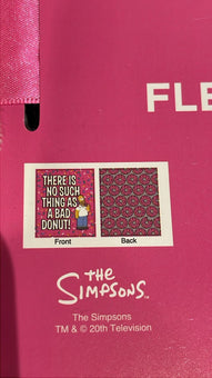 Universal Studios The Simpsons There is no Such Thing as a Bad Donut Blanket New