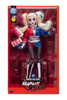 DC Harley Quinn Collector Fashion Doll w Stand Accessories Toy New with Box