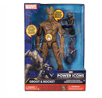 Disney Guardians of the Galaxy Vol. 3 Groot & Rocket Talking Action Figure Set