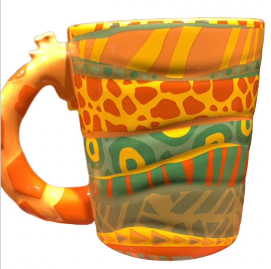 Disney Parks Animal Kingdom Lodge Prints Coffee Mug New With Tag