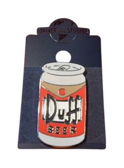Universal Studios The Simpsons Duff Beer Can Enamel Pin New With Card