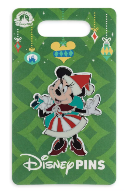 Disney Mrs. Santa Minnie Mouse Holiday Pin New With Card