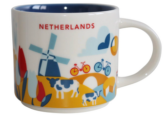 Starbucks You Are Here Collection Netherlands Ceramic Coffee Mug New With Box