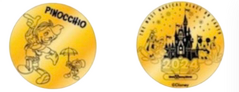 Disney's Spring World of Disney 2024 Pinocchio Collectible Coin Medallion New