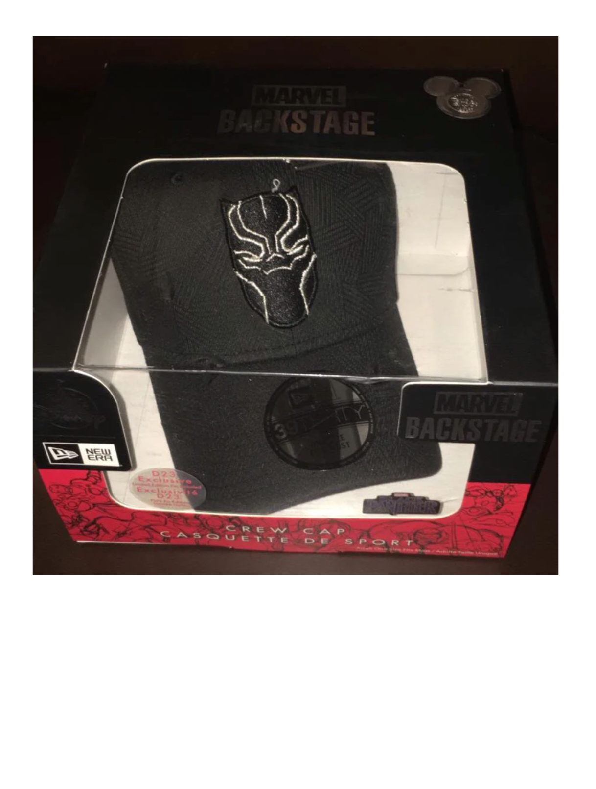 Disney Marvel Backstage Black Panther Crew Cap Limited Edition New with Box