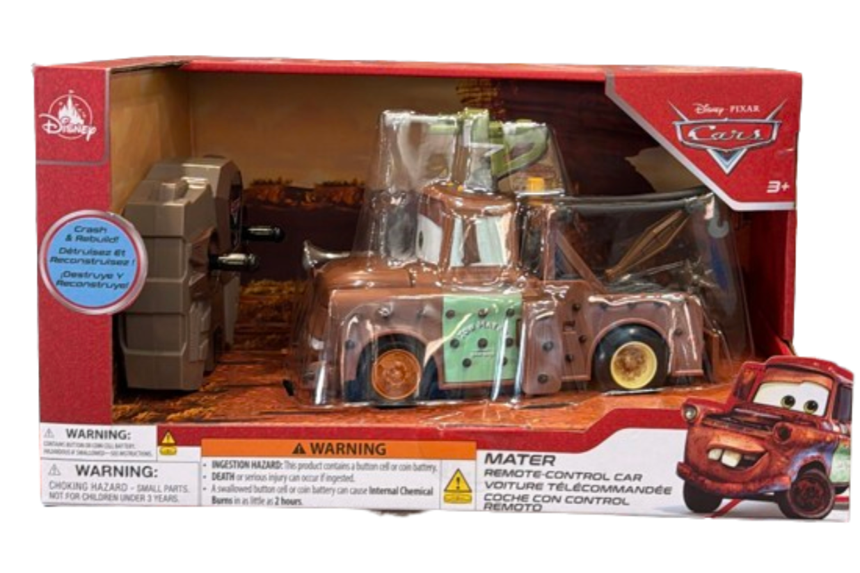 Disney Parks Crash & Rebuild Mater Remote-Control Car Toy New With Tag