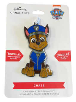Hallmark Paw Patrol Chase Wiggles Metal Ornament New with Card