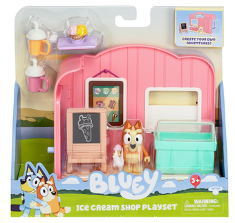 Disney Bluey Mini Playsets Ice Cream Shop Playset Bingo Figure Toy New With Tag