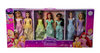 Disney Princess Story Sparkle Princess Doll 7-Pk Gift Set Toy New with Box