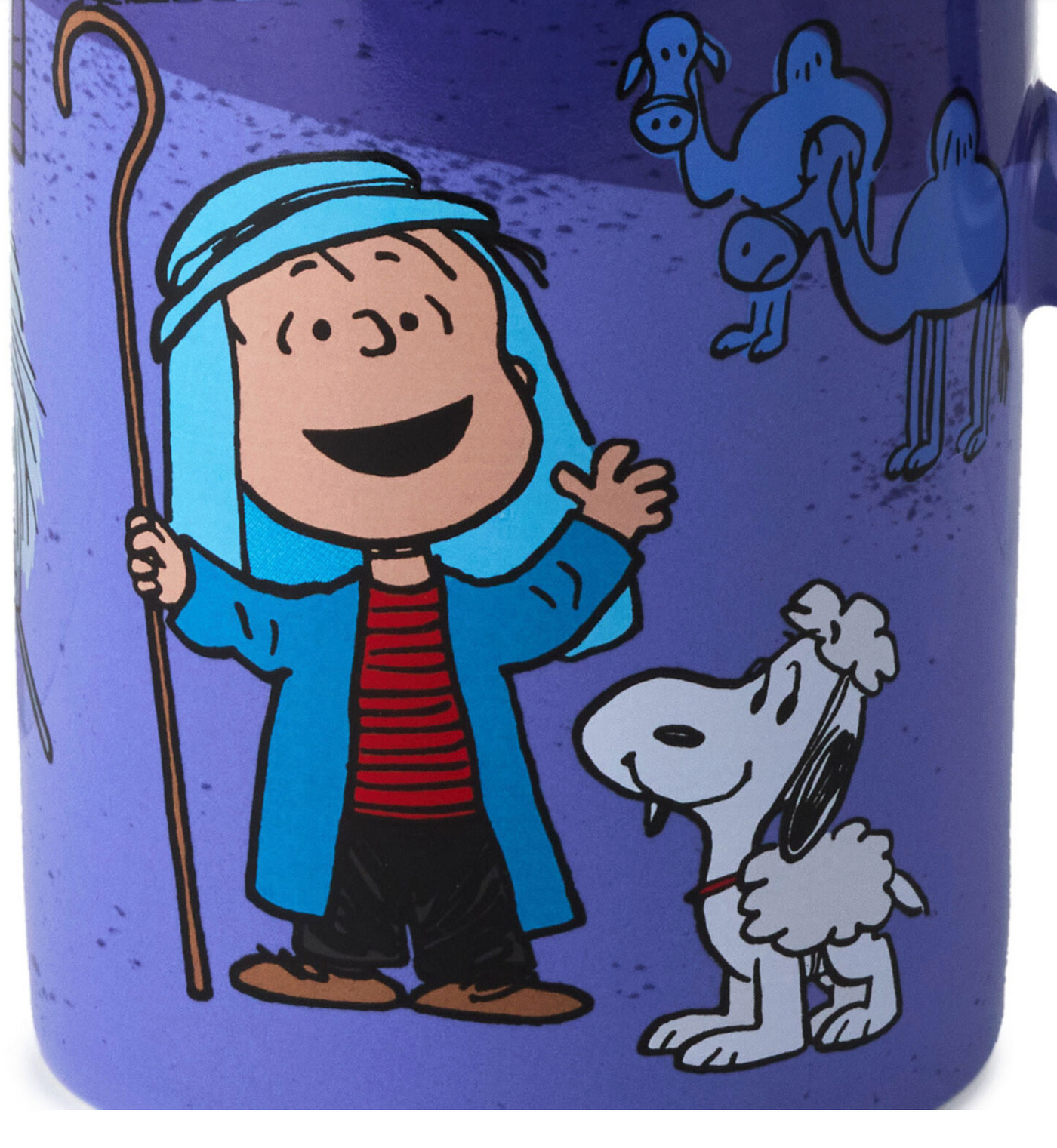 Hallmark Peanuts Shepherd Linus and Sheep Snoopy Nativity Scene Mug New