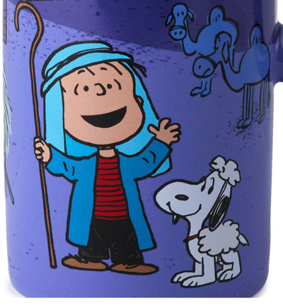 Hallmark Peanuts Shepherd Linus and Sheep Snoopy Nativity Scene Mug New