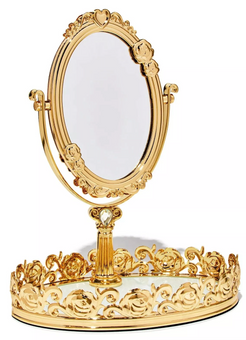 Bath and Body Works Disney Princess Belle Gold Mirror Tray Body Care New w Box
