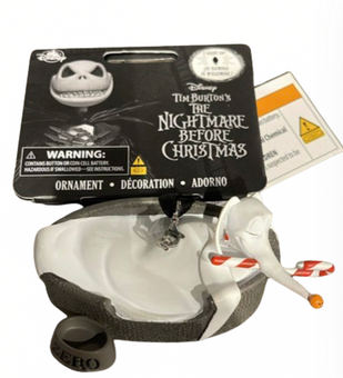Disney Parks Nightmare Before Christmas Zero Light-up Sketchbook Ornament New