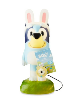 Bluey with Bunny Ears and Easter Basket Lighted Blow Mold Décor New with Tag