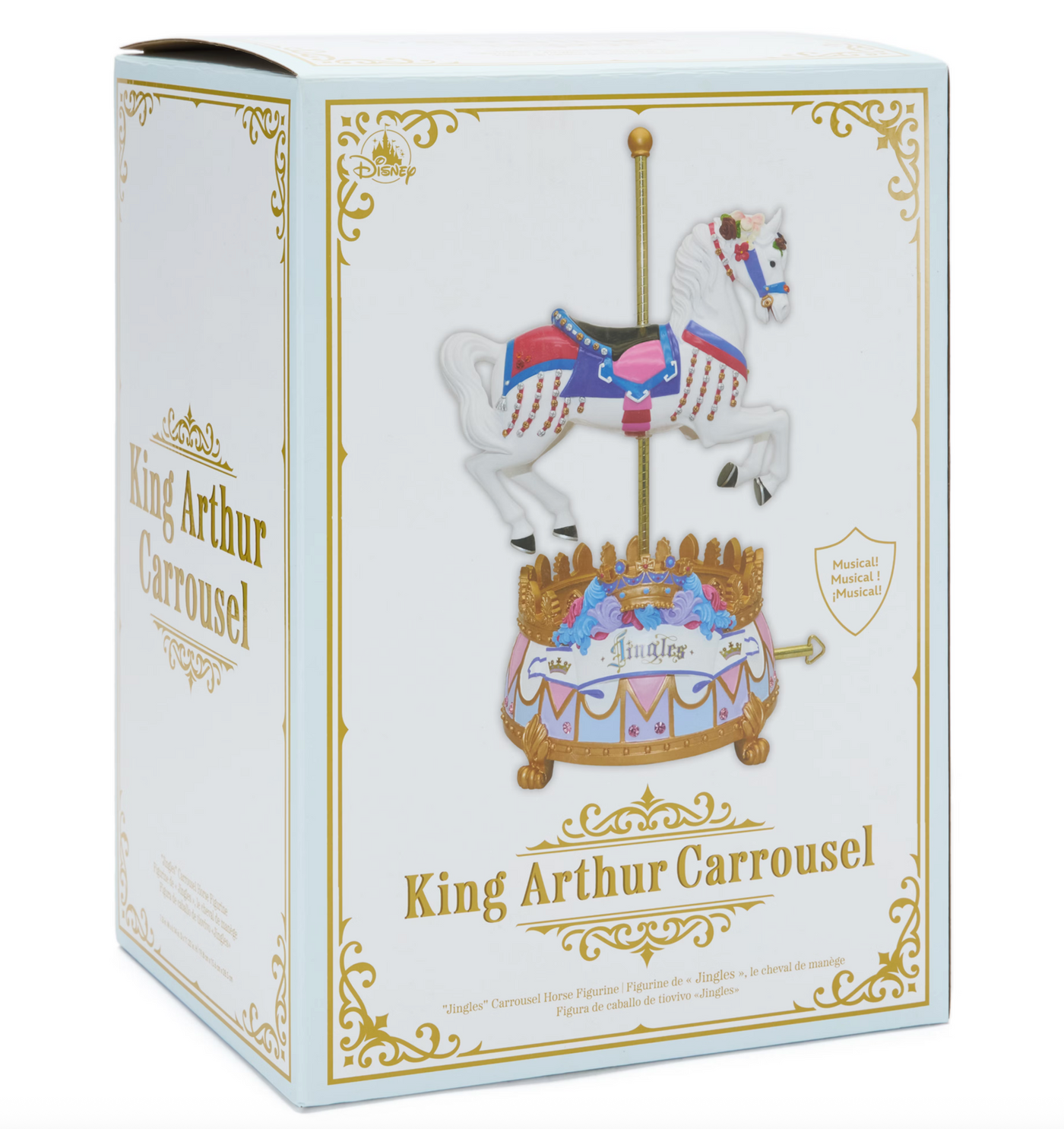 Disney Parks King Arthur Carousel Jingles Musical Figurine Figure Statue New