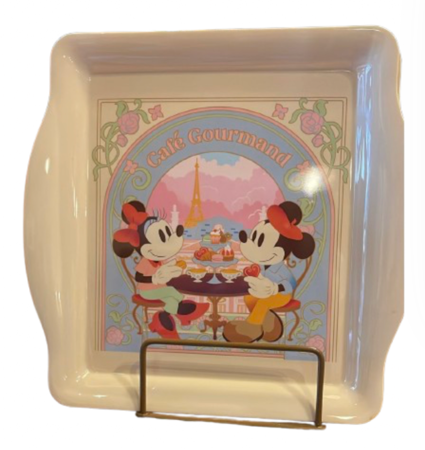 Disney Parks Epcot France Mickey & Minnie Café Gourmand Serving Tray New w Tag