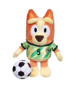 Disney Bluey Bingo Soccer 6.5 inch Plush Toy Jersey and Ball New with Tag