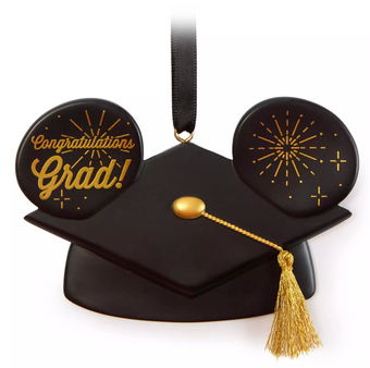 Disney Parks Mickey Mouse Ear Hat Graduation Cap Ornament New with Tag