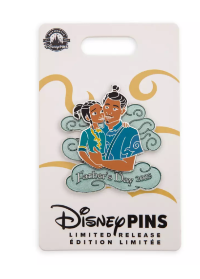 Disney Parks Raya and Chief Benja Father's Day 2023 Pin Last Dragon New W Card