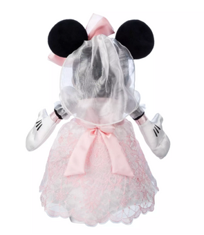 Disney Parks Minnie Mouse Wedding Plush – Bride – Small 12’’ New with Tag