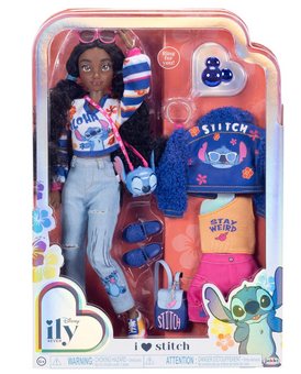 Disney ily 4EVER Inspired Stitch Dark Hair Fashion Doll Accessories Two Outfits