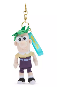 Disney Parks Ferb Fletcher Plush Keychain Bag Charm Phineas and Ferb 7'' New Tag