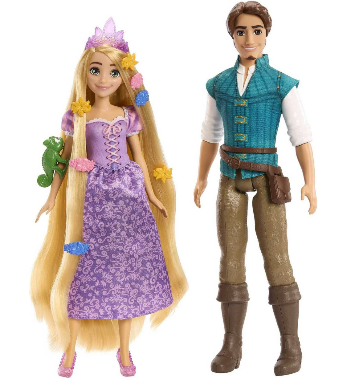 Disney Princess Rapunzel and Flynn Rider Dolls and Accessories Toys Doll New