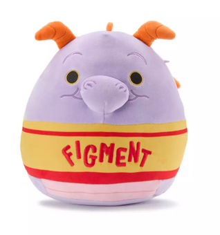 Disney Parks Figment Squishmallows Plush EPCOT 10'' Toy New with Tag
