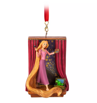 Disney Parks Tangled Rapunzel Sketchbook Christmas Tree Ornament New with Tag