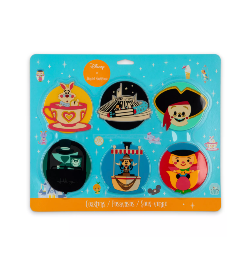 Disney Parks Cuties White Rabbit Drink Coaster Set Jerrod Maruyama New with Box