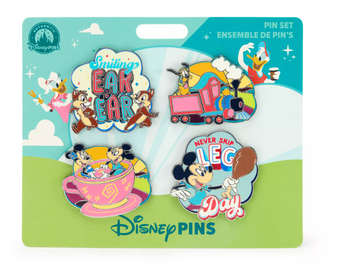 Disney Parks Mickey Mouse and Friends ”Best Day Ever” Pin Set New With Tag