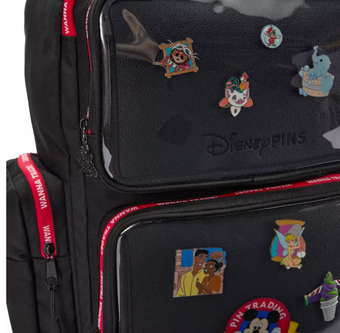 Disney Parks Mickey Mouse Pin Trading Backpack Bag Black New with Tag