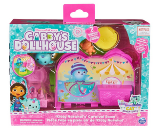 Gabby's Dollhouse Kitty Narwhal's Carnival Room Playset Toy New with Box