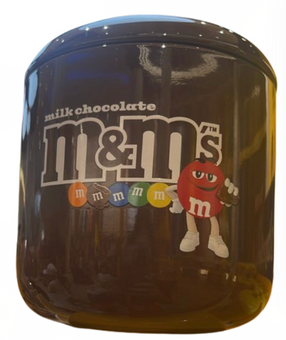 M&M's World Milk Chocolate Red Character Brown Cookie Jar With Lid New With Tag