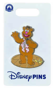 Disney Parks The Muppets Fozzie Bear Singing Pin New with Card