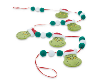 The Grinch Who Stole Christmas Holiday Grinch and Pom Garland New Sealed