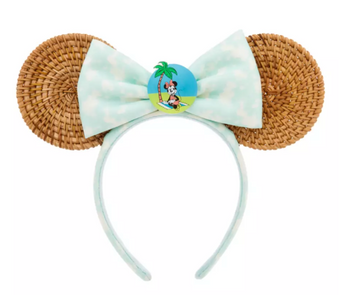 Disney Parks Minnie Mouse Summer Ear Headband for Adults New With Tag